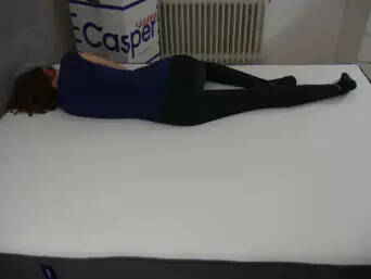 Casper Matratze mit Testperson